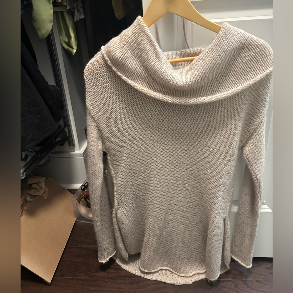 Cozy Cream Cowl Neck Sweater